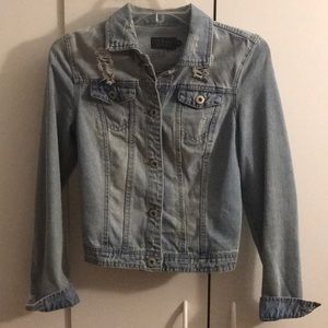 Light wash denim jacket
